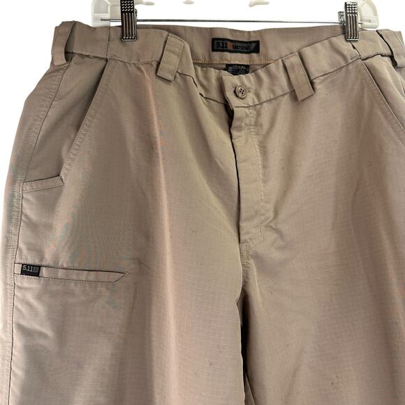 5.11 Tactical Men's Khaki Polyester Pants Size 38 x 32 - Picture 3 of 9